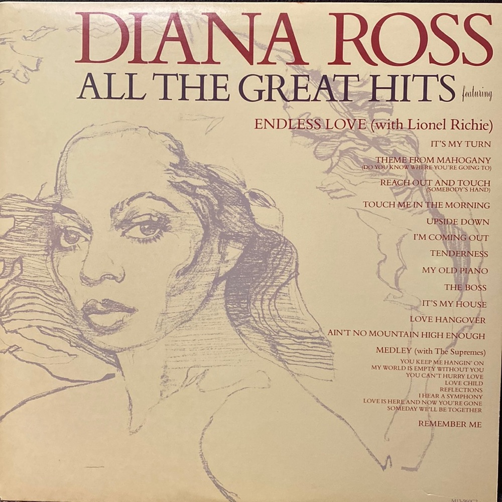 Diana Ross- double album “All The Great Hits” 1981 Motown Records